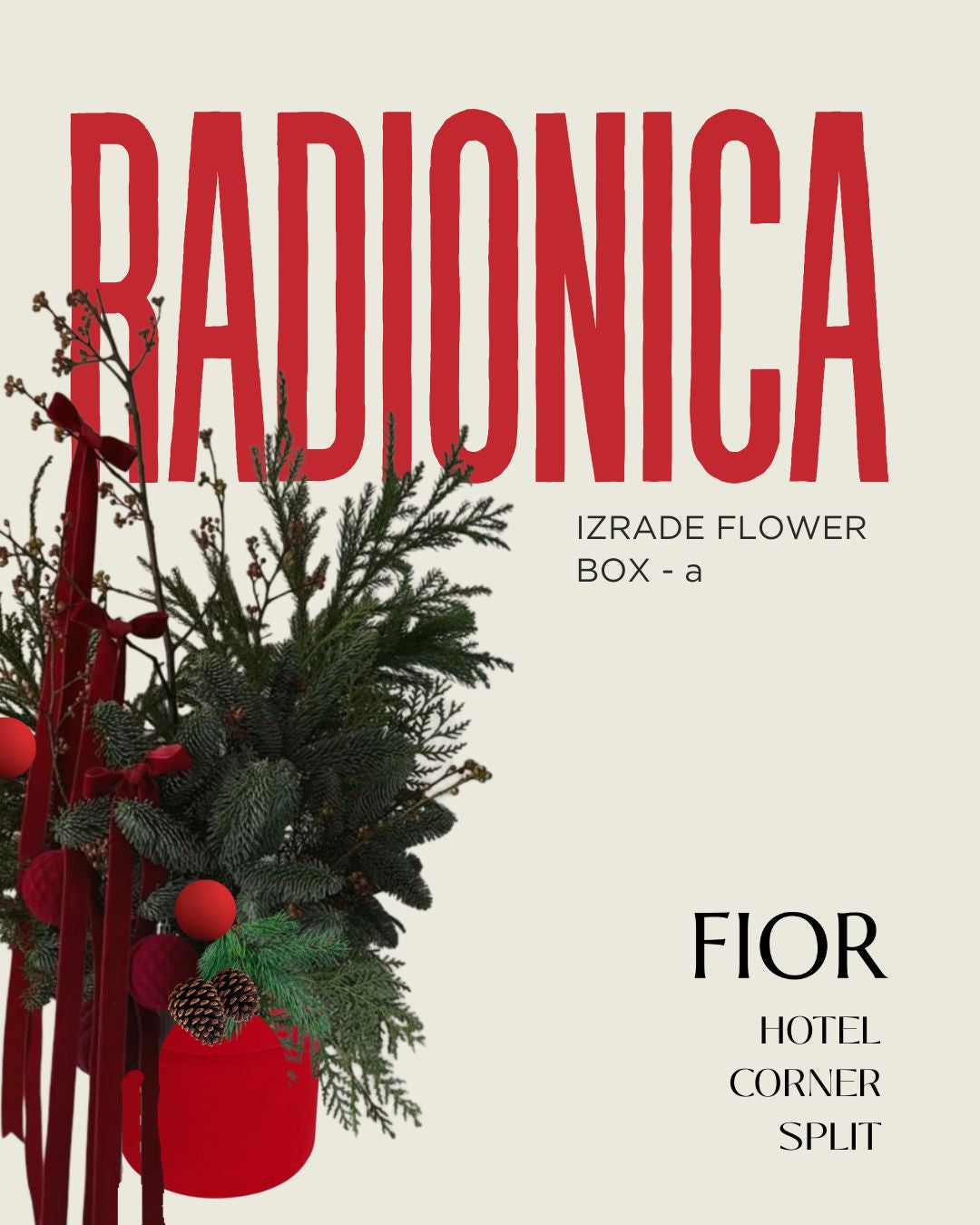 Wreath making workshop FIOR x TULIP STUDIO – 15.12.2024.