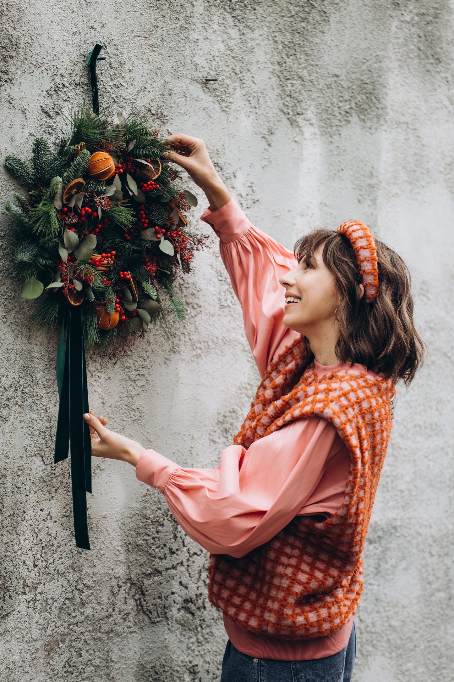 VIJENAC OD ZIMZELENOG BILJA I DODATAKA