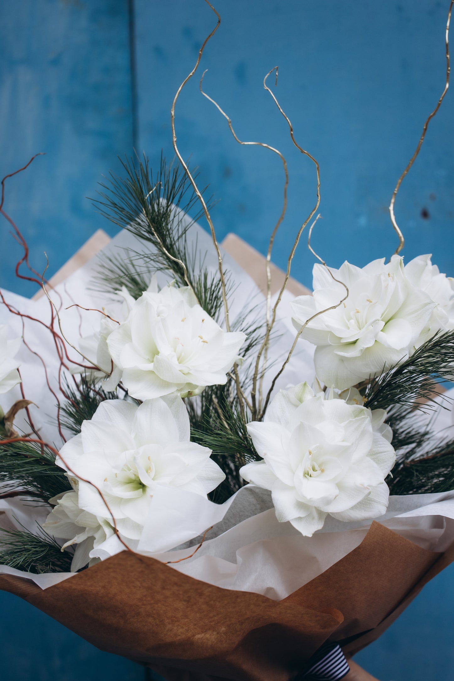 BUKET S BIJELIM AMARILISIMA