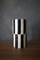 VASE WITH BLACK AND WHITE PATTERN