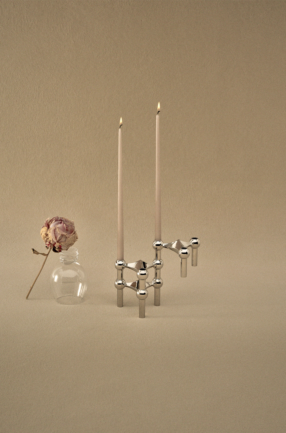 STOFF NAGEL CANDLE HOLDER SET W/3 PCS