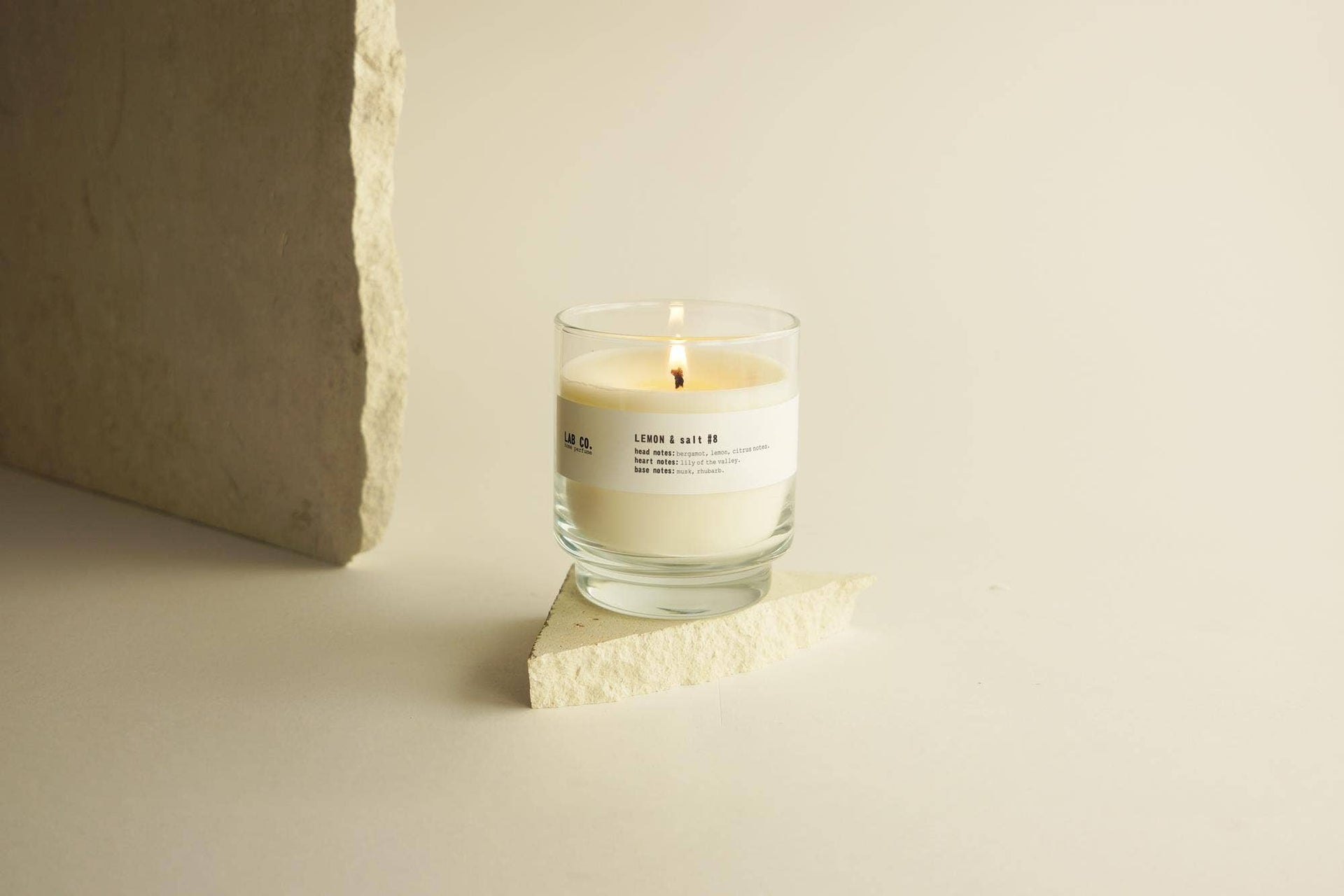 VEGETABLE WAX CANDLE - LAB CO. #8 LEMON & SALT 200g